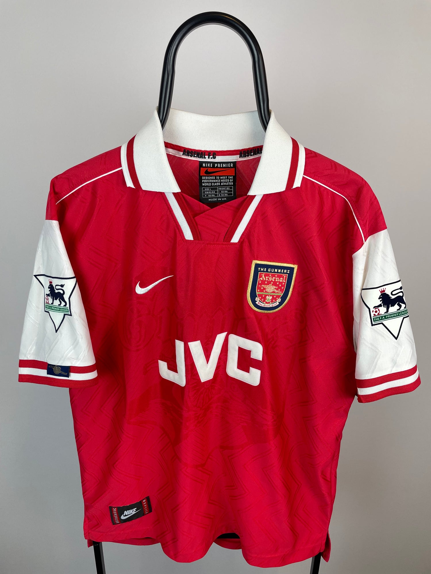 Patrick Vieira Arsenal 96/97 hjemmebanetrøje - L