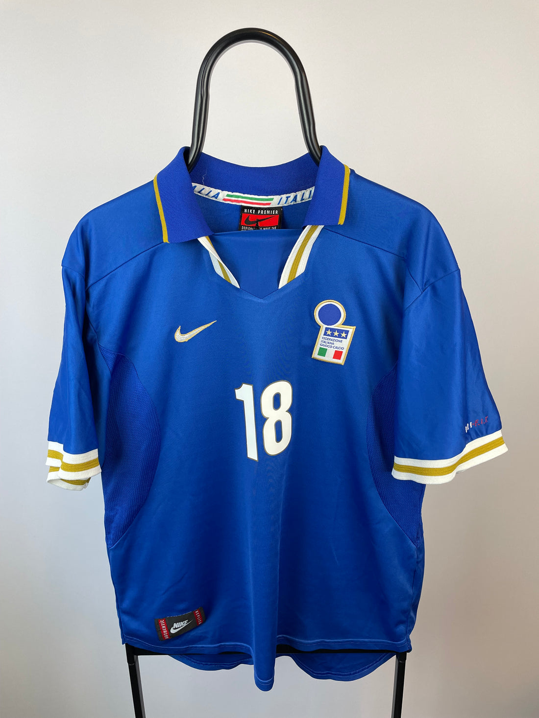 Roberto Baggio Italien 96/97 hjemmebanetrøje - XL