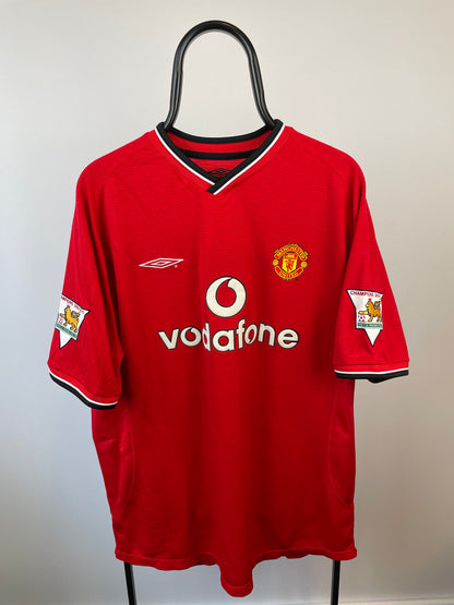 Sebastian Veron Manchester United 01/02 hjemmebanetrøje - XL