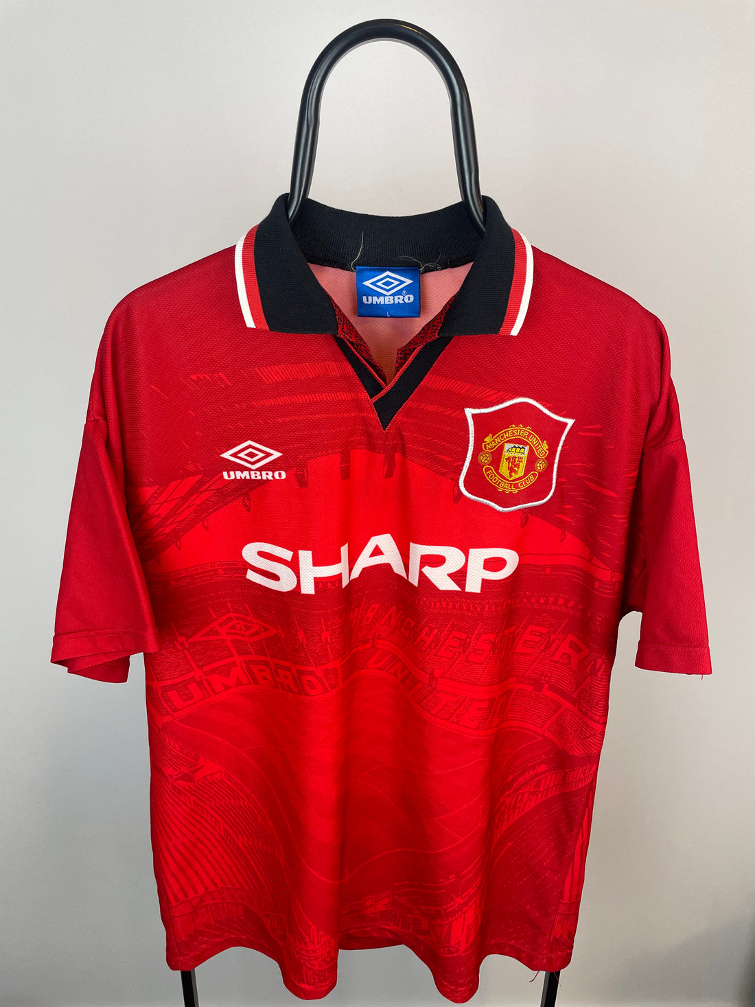 Manchester United 94/95 hjemmebanetrøje - L