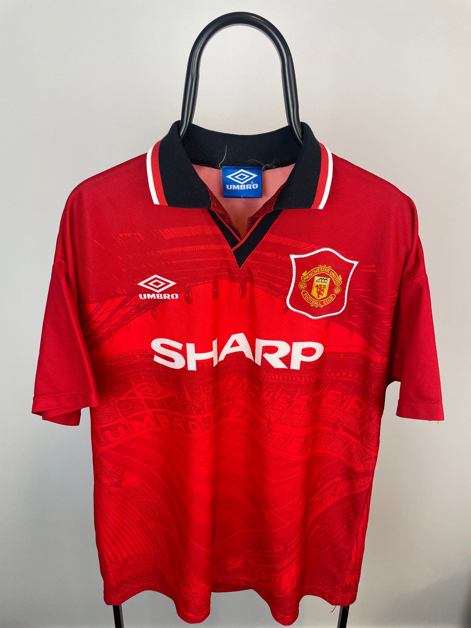 Manchester United 94/95 hjemmebanetrøje - L