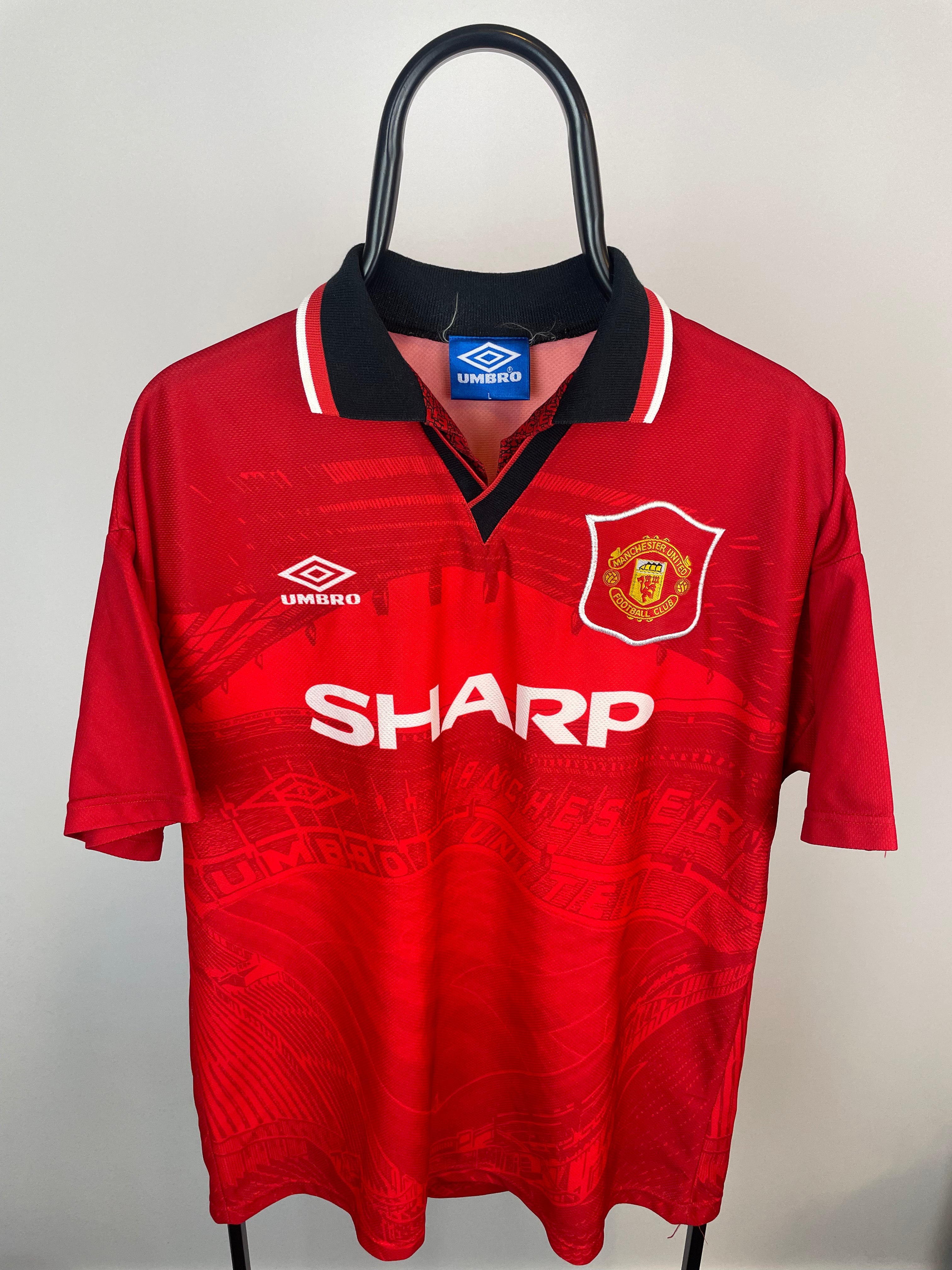 Manchester United 94/95 hjemmebanetrøje - L