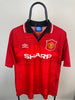Manchester United 94/95 hjemmebanetrøje - L