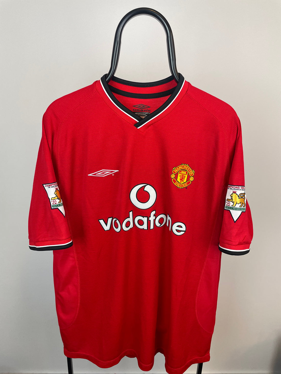 David Beckham Manchester United 00/02 hjemmebanetrøje - XL