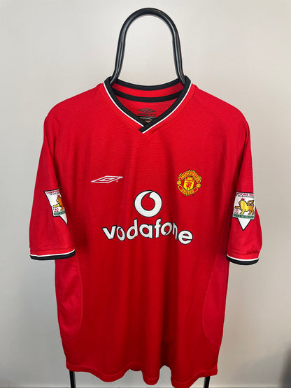 David Beckham Manchester United 00/02 hjemmebanetrøje - XL