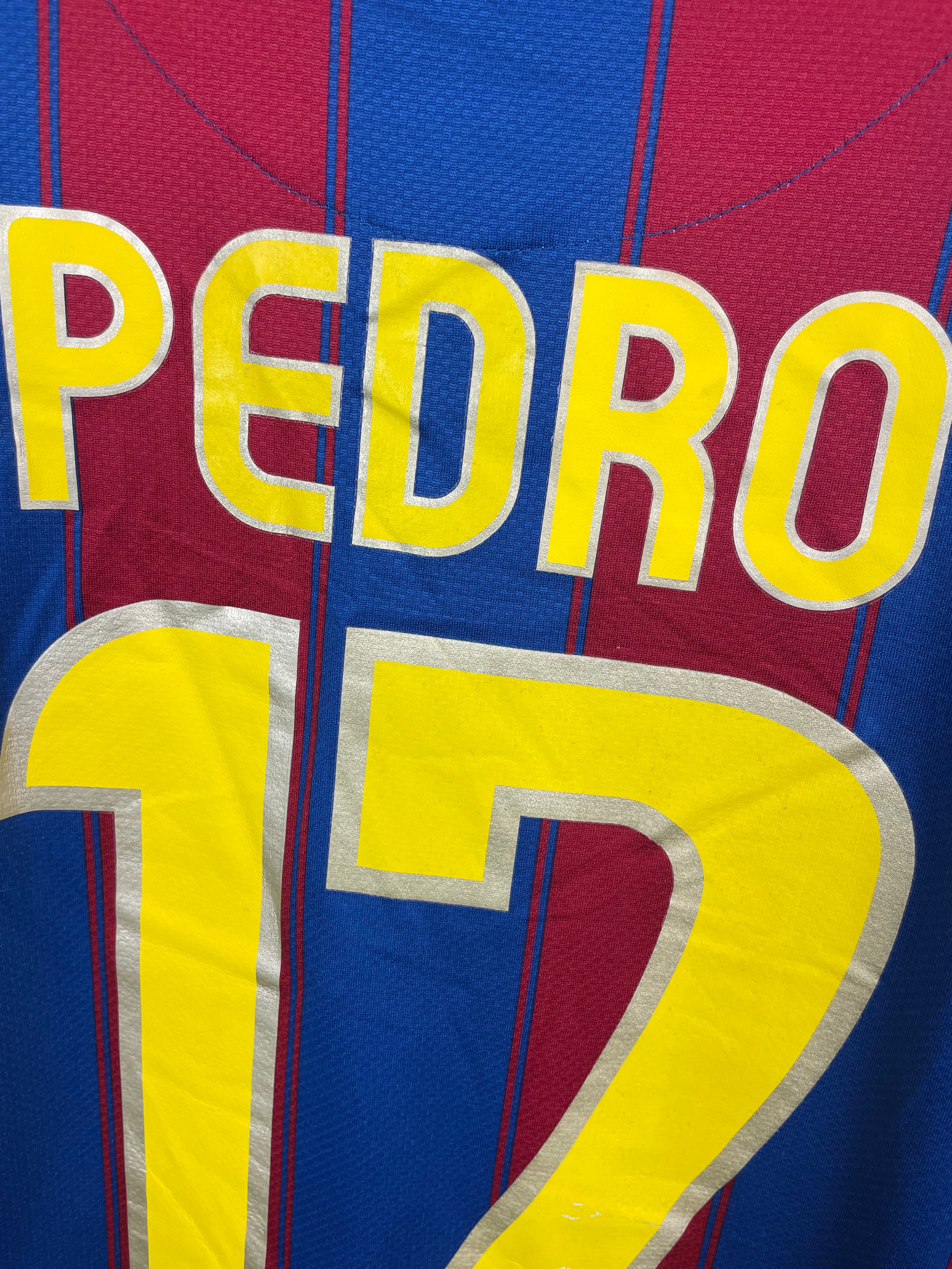 Pedro Barcelona 10/11 langærmet hjemmebanetrøje - M