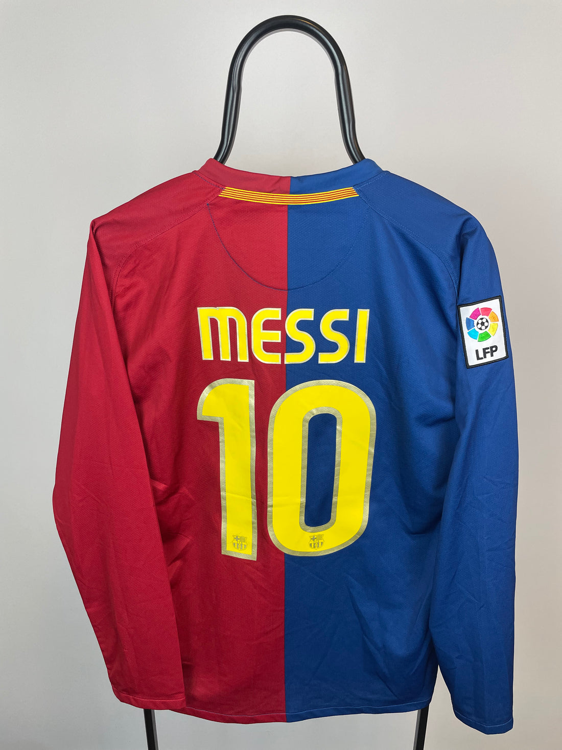 Lionel Messi Barcelona 08/09 langærmet hjemmebanetrøje - M