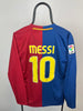 Lionel Messi Barcelona 08/09 langærmet hjemmebanetrøje - M