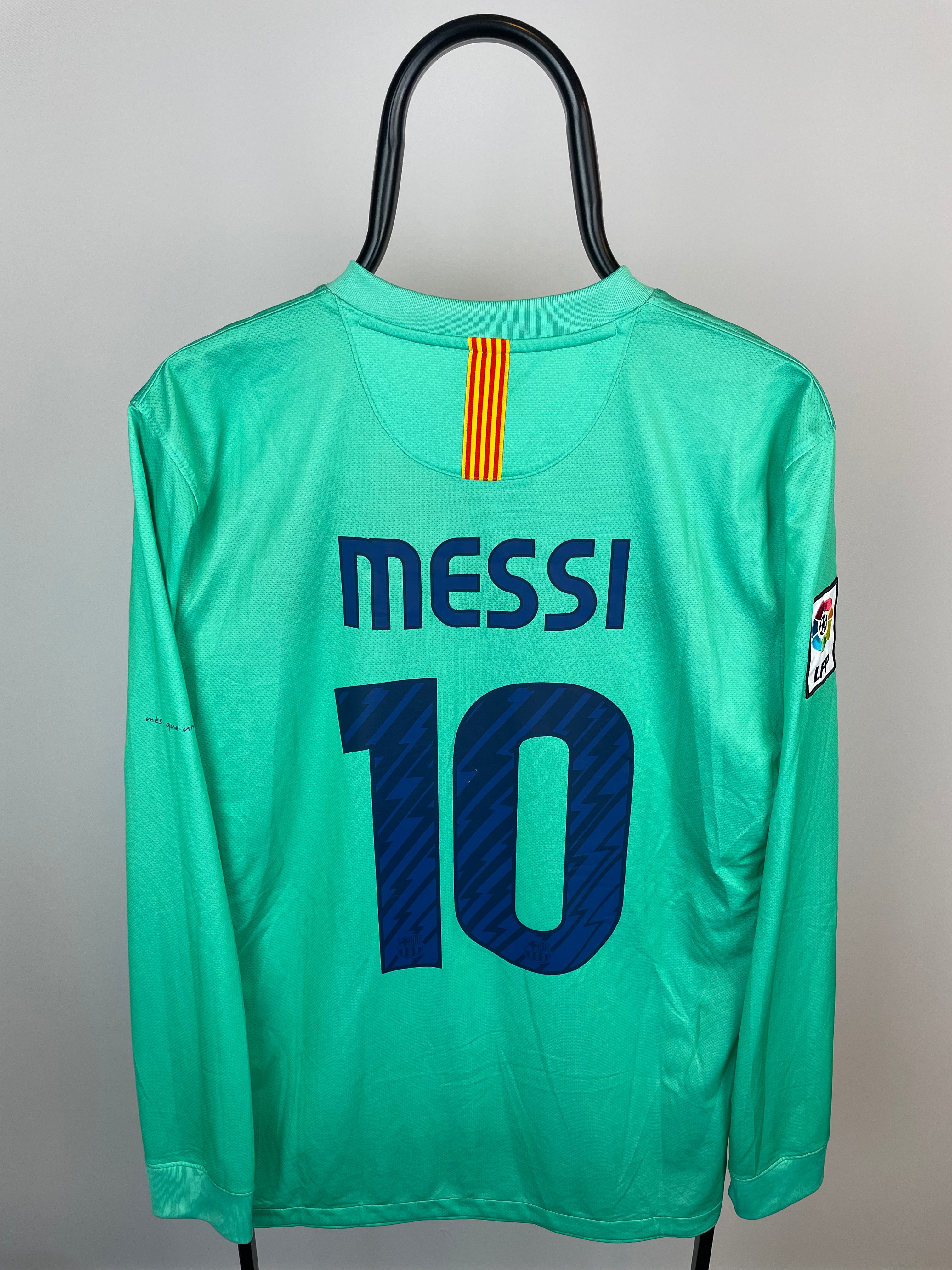 Lionel Messi Barcelona 10/11 langærmet udebanetrøje - L