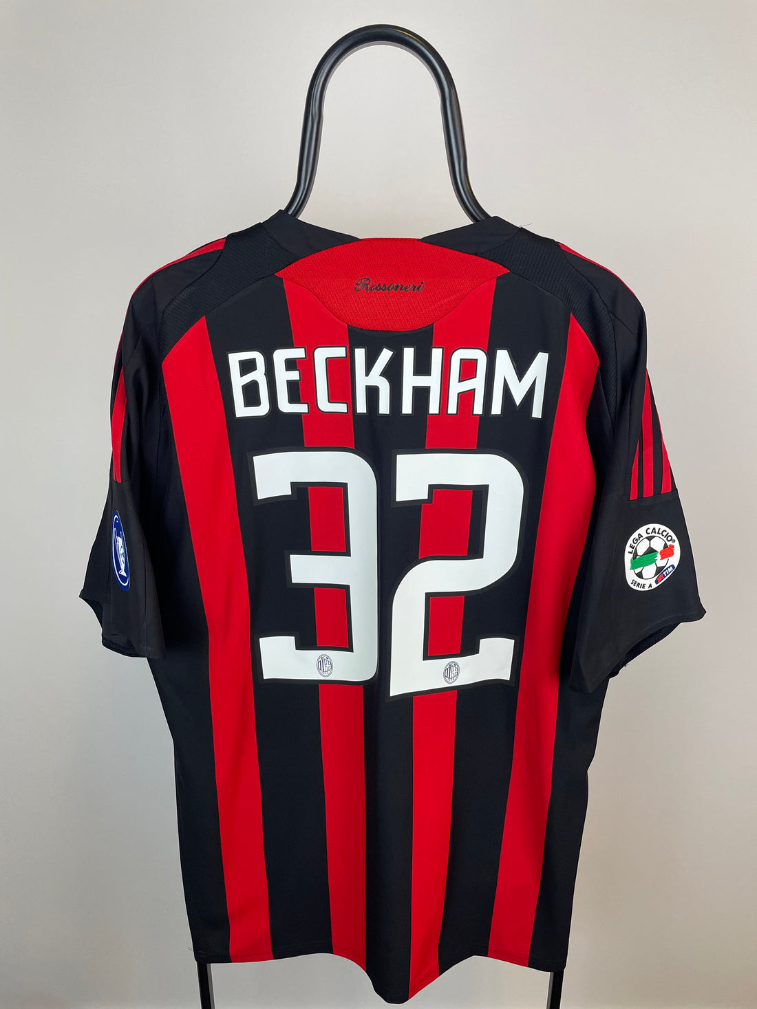 David Beckham AC Milan 08/09 hjemmebanetrøje - XL