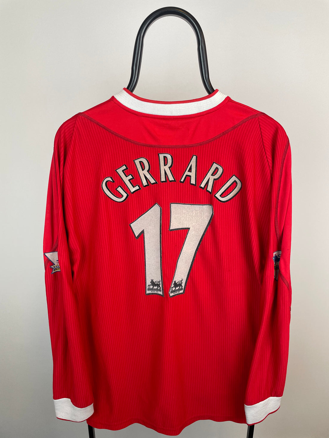 Steven Gerrard Liverpool 02/04 langærmet hjemmebanetrøje - XL