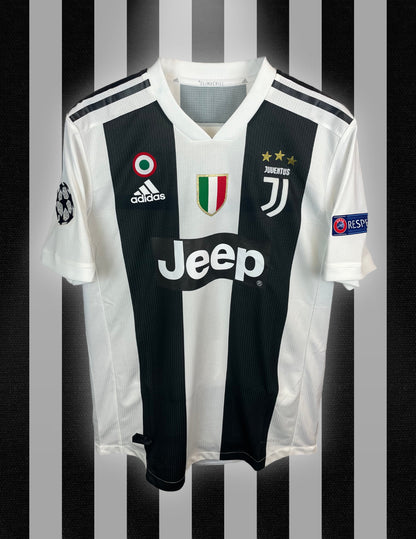 Cristiano Ronaldo Juventus 18/19 SIGNERET Match issue hjemmebanetrøje