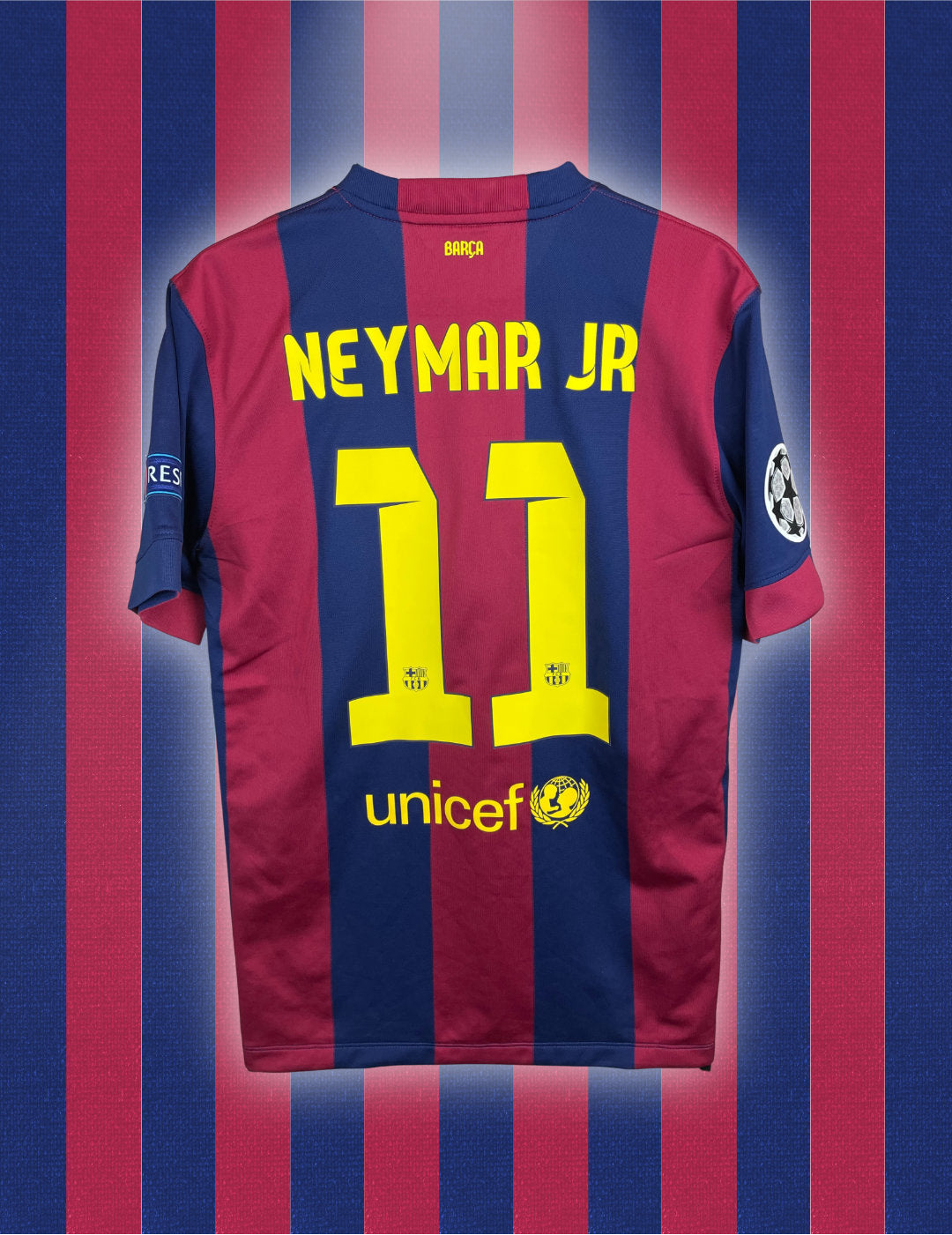 Neymar Jr FC Barcelona 14/15 hjemmebanetrøje FINALETRYK - M