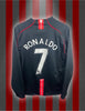 Cristiano Ronaldo Manchester United 07/08 langærmet udebanetrøje - L