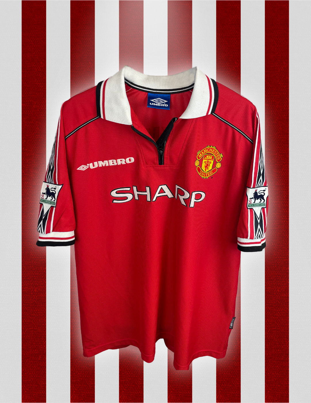 David Beckham Manchester United 98/00 hjemmebanetrøje - XXL