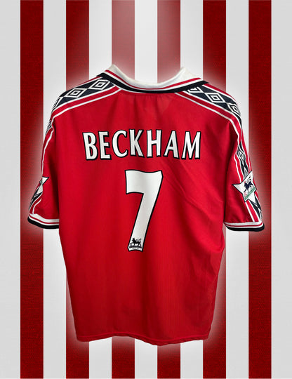 David Beckham Manchester United 98/00 hjemmebanetrøje - XXL