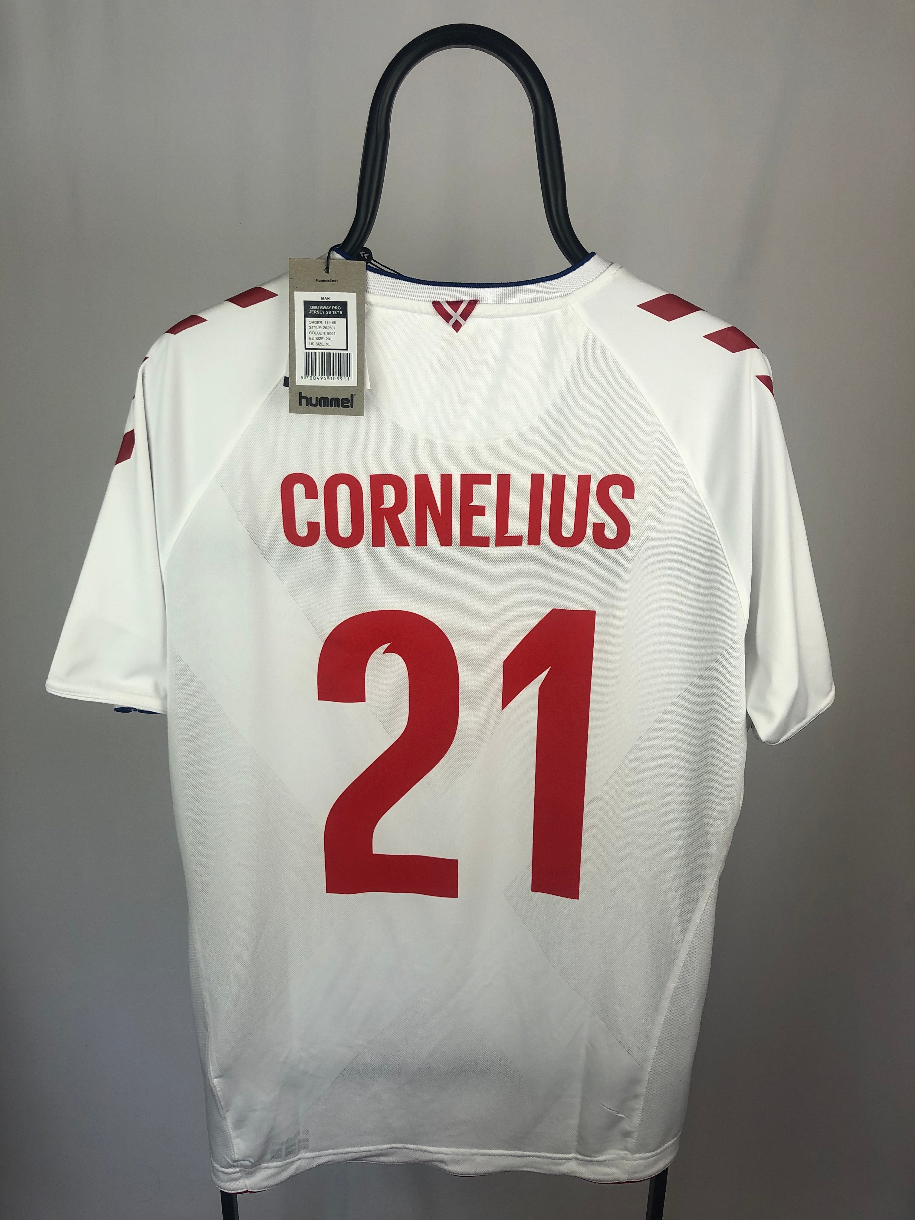 Andreas Cornelius Denmark 18/19 Techpro/Player Issue away jersey - XXL