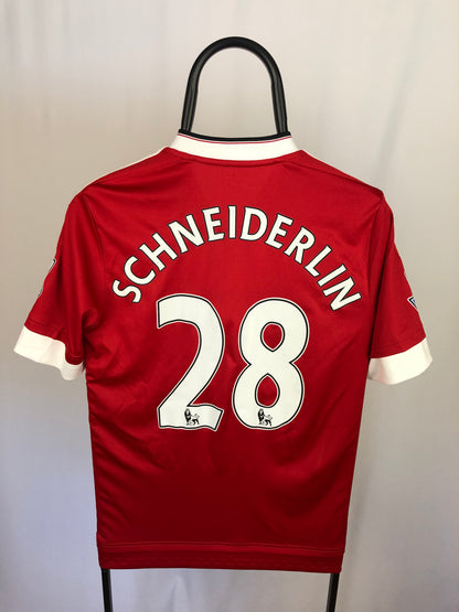 Schneiderlin Manchester United 15/16 hjemmebane trøje - S – Secondfootballshirts ApS